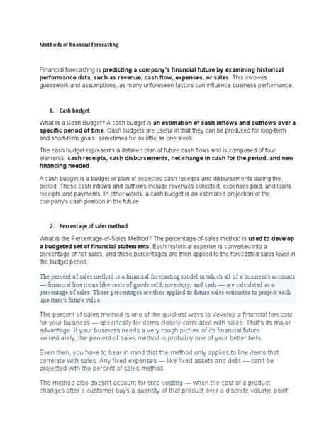 Financial Forecasting 的图像结果