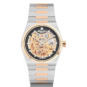 Buy Mathey-Tissot Swiss Made Zeus Skeleton Two Tone Stainless Steel ...