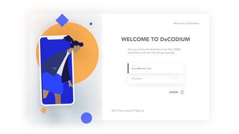 Free Adobe XD Login Screens Designs :: Behance
