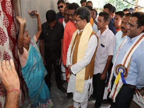 Tripura CM Manik Saha meets beneficiaries, collects feedback on govt ...