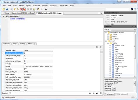 MySQL GUI Tools 的图像结果