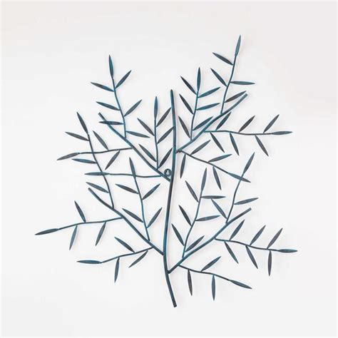 Blue Leaf Wall Art Decor – Indecraft
