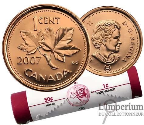 2007 Canada - 1 Cent Magnetic Original Roll 14