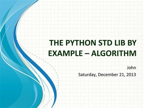 Python Standard 的图像结果