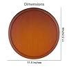 Dime Store Round Wood Tray for Coffee Table, Small Wooden Serving Tray ...