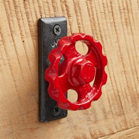 Craeger Iron Hook with Wheel Handle and Rectangular Base - Antique Iron ...