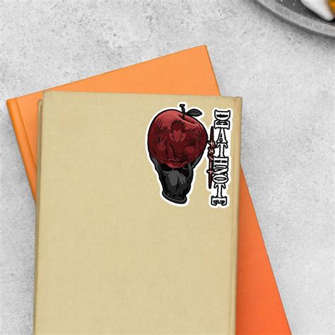 Unleash the Power of the Death Note with Our Red Apple Anime Sticker ...