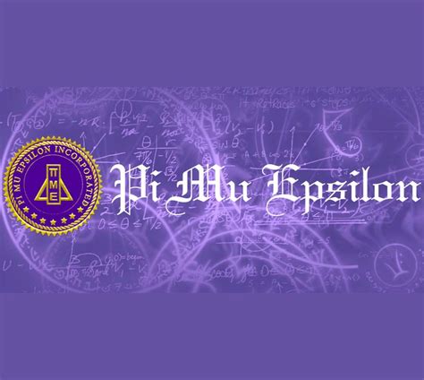 Pi Mu Epsilon Induction Ceremony | Department of Mathematics