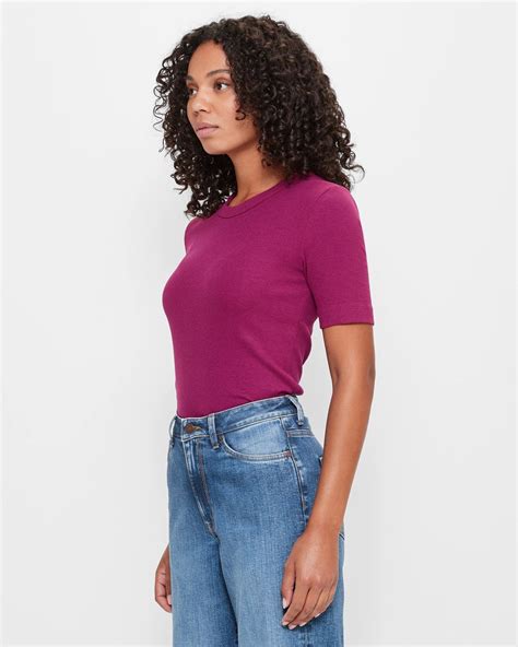 Australian Cotton Rib Layer T-Shirt | Target Australia