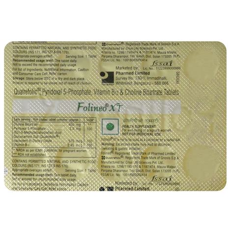Folineo XT Tablet 10's | Uses, Side Effects, Price | Apollo Pharmacy