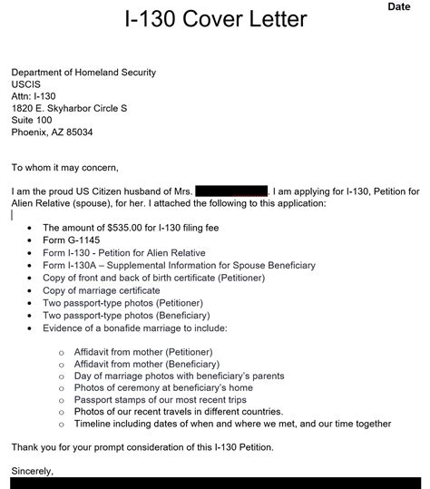 I-751 Cover Letter Sample 2020 : However, a cover letter helps to ...