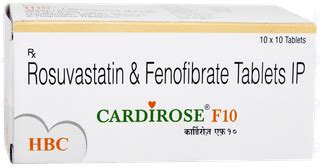 Cardirose F10 Tablet 10: Uses, Side Effects, Price & Substitutes