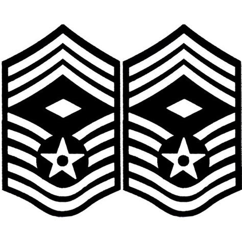 USAF E-9 CMD Chief 1st Sergeant Clear Decal 2 pc. : Amazon.in: Car ...