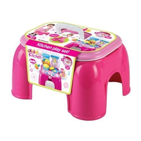Sunshine Carry Along Kitchen Play Set with Sitting Stool and Music ...