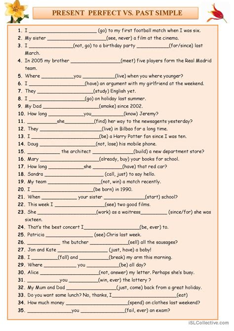 Present Simple Past Simple 的图像结果