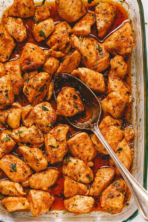 Easy Oven Baked Chicken Bites Recipe — Eatwell101