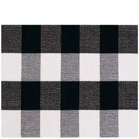 Marcielo Cotton Plaid Rugs Outdoor Mats 27.5 by 43 Inches