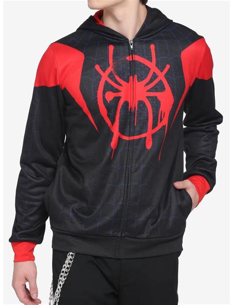 Marvel Spider-Man Miles Morales Cosplay Hoodie