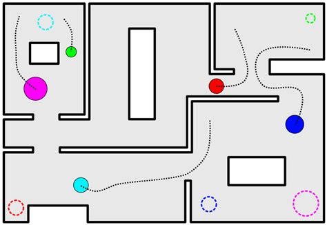 Navigation of Multiple Disk-Shaped Robots with Independent Goals within ...