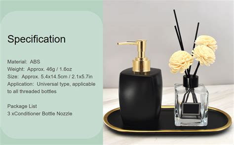 Universal Shampoo Conditioner Pump Hand Sanitizers Perfume Bottle Pump ...