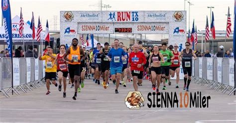 8th Annual SIENNA 10 Miler-5 Miler-5k presented by Houston Methodist ...
