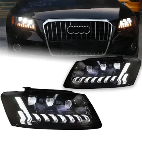 Audi Q5 Headlights 2009-2018 Q5 LED Headlight Projector Lens Siginal D