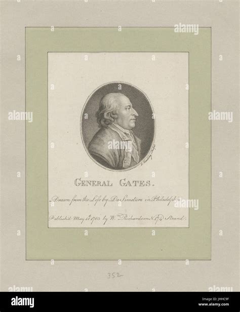 This image is a portrait of General Gates, an American Revolutionary ...