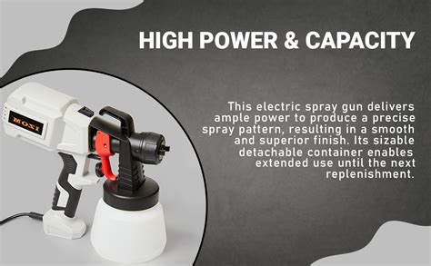 Izom IZ-ESG Corded Spray Gun Hand Held Electric Sprayer with Multiple ...