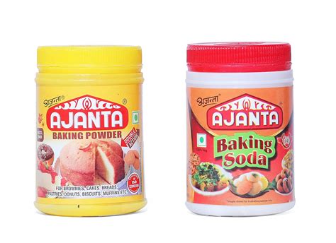 AJANTA double action Baking Powder and Baking soda - Pack of 2|Baking ...