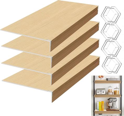 Amazon.com - ACJSDGL 4 Pcs Wire Shelf Covers 48 x 20 x 2in Wood Color ...