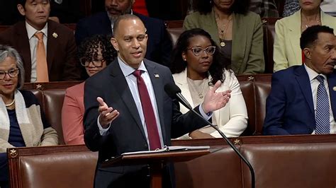 'Immoral': Democrat Hakeem Jeffries blasts Trump megabill in record ...