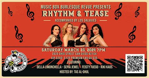 Rhythm & Tease with the Music Box Burlesque Revue, Queen Bee's Art and ...
