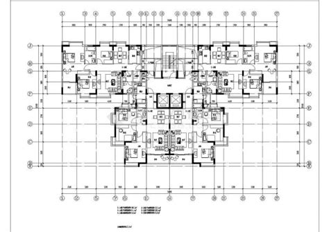 18层1楼梯2电梯4户点式住宅楼CAD设计图，含大样图_土木在线