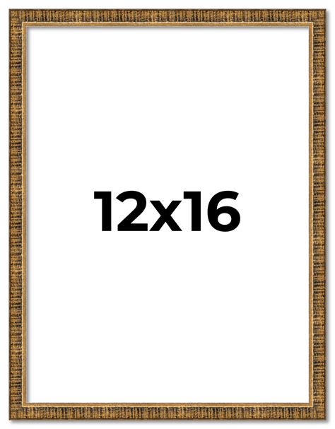 12x16 Frame Gold Picture Frame - Complete Modern Photo Frame Includes ...