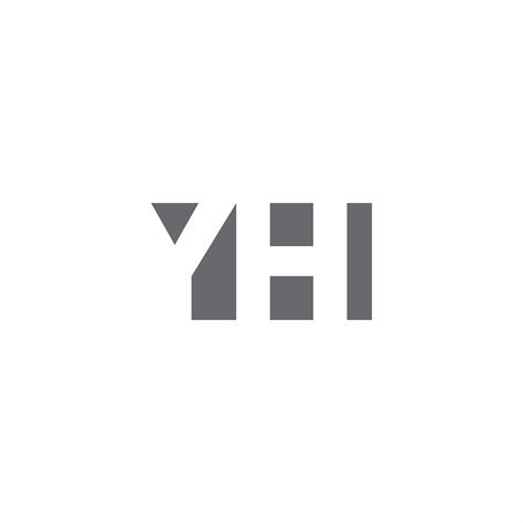 YH Logo Design Vector Template. Initial Circle Letter YH Vector ...