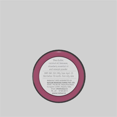 Natuur Lip Balm - Strawberry 15gms