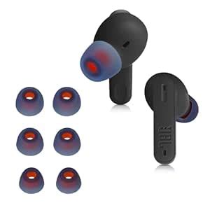 kwmobile 6X Replacement Ear Tips Compatible with JBL Tune 230 NC TWS ...