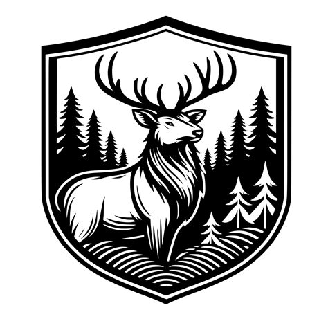 Pine Stag Shield – Creative Meadow