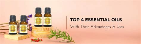 Top 4 Essential Oils: Benefits & Uses | Vrishvrindaa