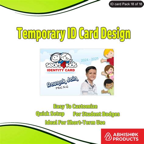 18/18 ယာယီ ID ကတ် ဒီဇိုင်းဖိုင်များ - 50 PSD PhotoShop Templates ...
