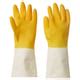 RINNIG cleaning gloves, bright yellow/off-white, M - IKEA
