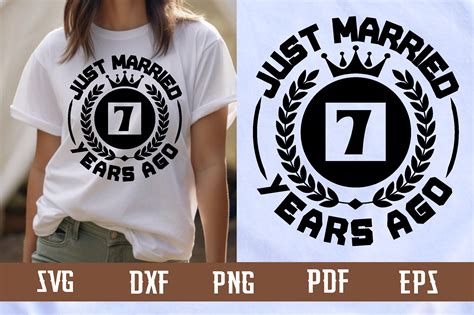 Just Married 7 Years Ago Svg Design Graphic by binasvgbundle · Creative ...