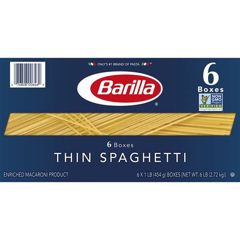 Barilla® Classic Blue Box Pasta Thin Spaghetti 6x16 | Ubuy India