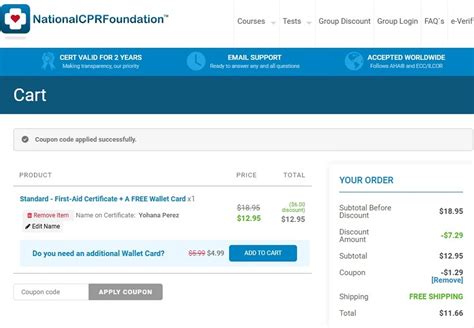 National CPR Foundation Coupon Codes - 10% Off | January 2025