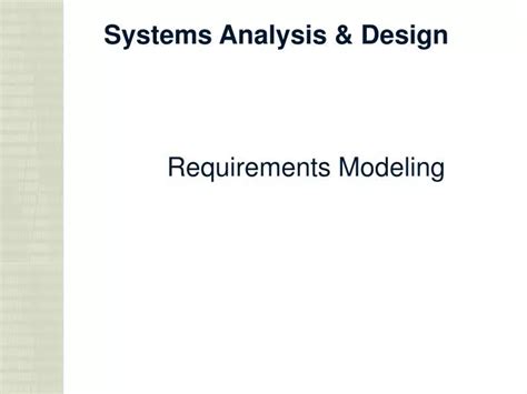 Image result for Requirements Modeling Example