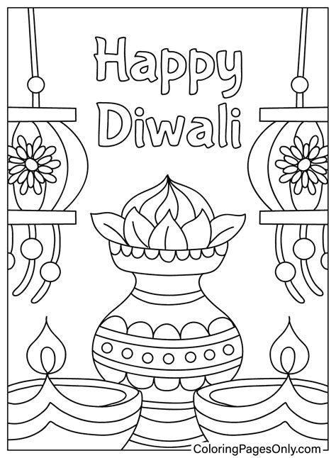 Coloring Pages For Diwali