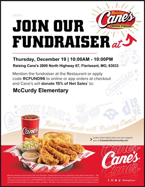 Dine out fundraiser , Raising Cane's Chicken Fingers (2800 North ...