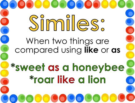 Examples of Similes 的图像结果