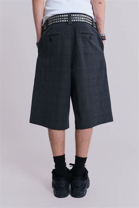 Dark Check Goliath Shorts | Jaded London | Clothing