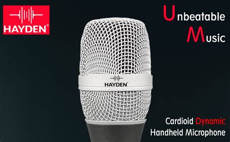 hayden BK-105 Dynamic Vocal Metal Microphone Compatible with Karaoke ...